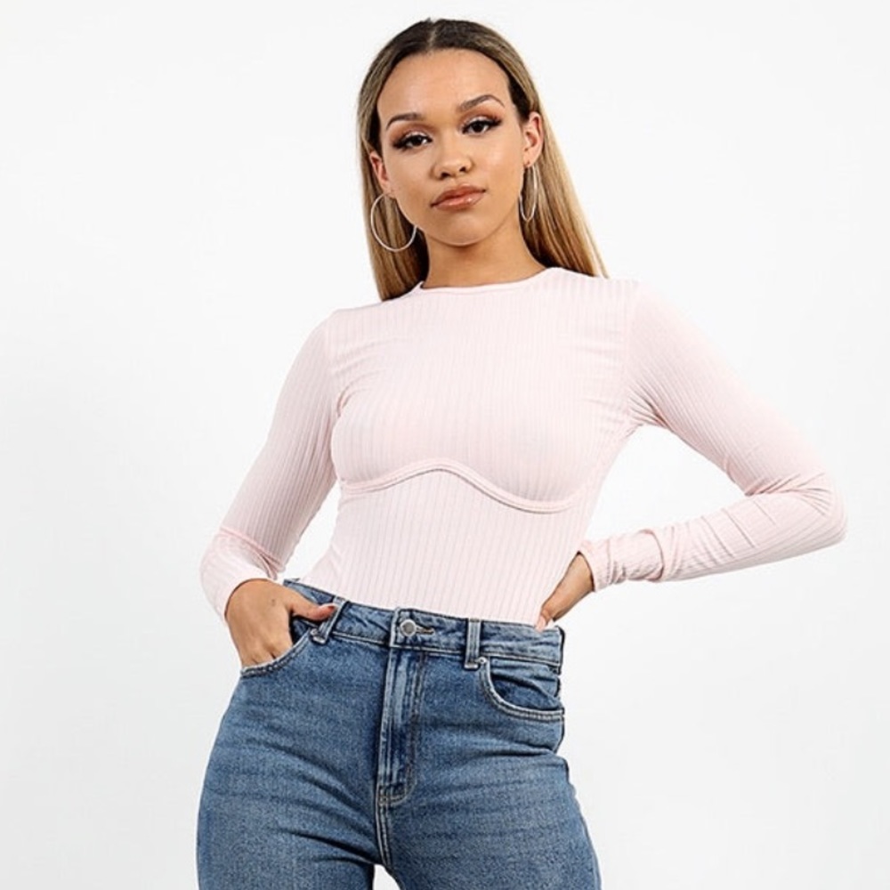 corset pink bodysuit